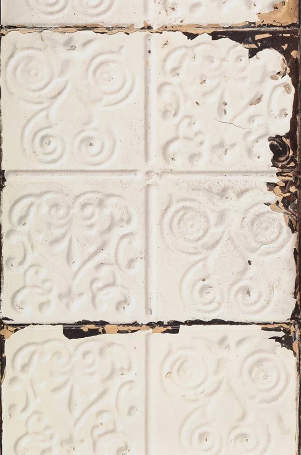 Tapete Brooklyn Tins 02 Weiss 2 Tapete Brooklyn Tins 02 Weiss – Bild 2