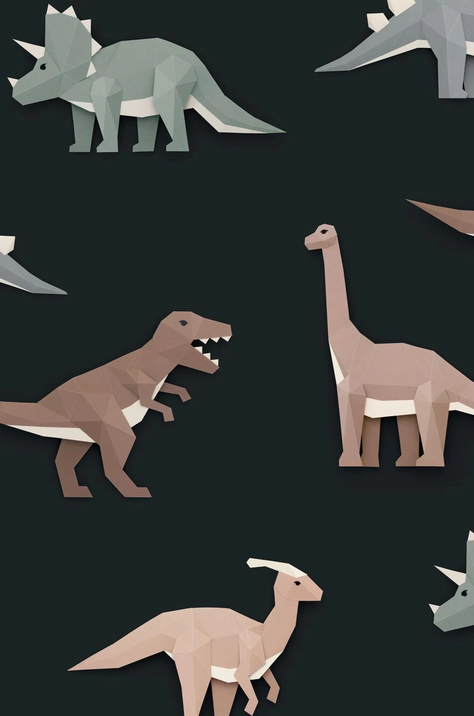 Wandbild Dinosaur 02 Schwarz 2 Wandbild Dinosaur 02 Schwarz – Bild 2