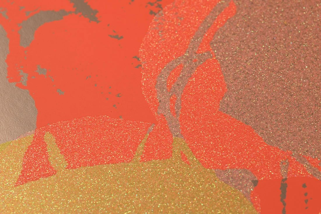 Tapete Andy Warhol - Flowers Lachsorange 3 Tapete Andy Warhol - Flowers Lachsorange – Bild 3