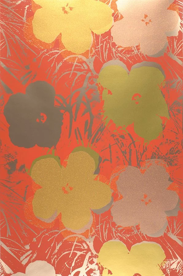 Tapete Andy Warhol - Flowers Lachsorange 2 Tapete Andy Warhol - Flowers Lachsorange – Bild 2