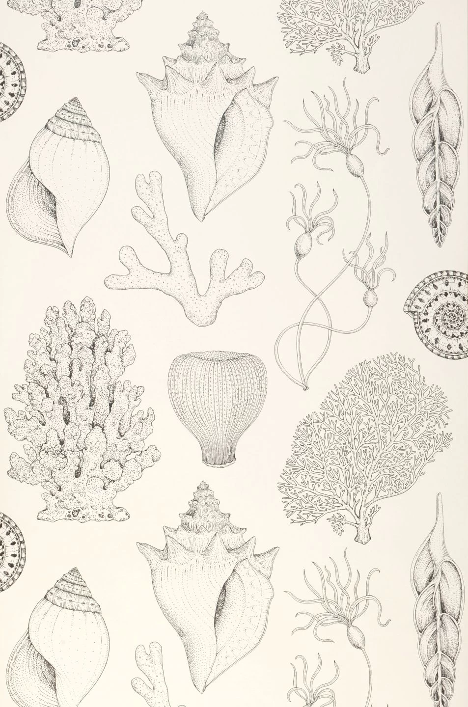 Ferm LIVING Tapete Shells Cremeweiss 2 Ferm LIVING Tapete Shells Cremeweiss – Bild 2