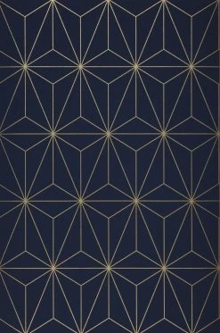 Tapete Morton Stahlblau