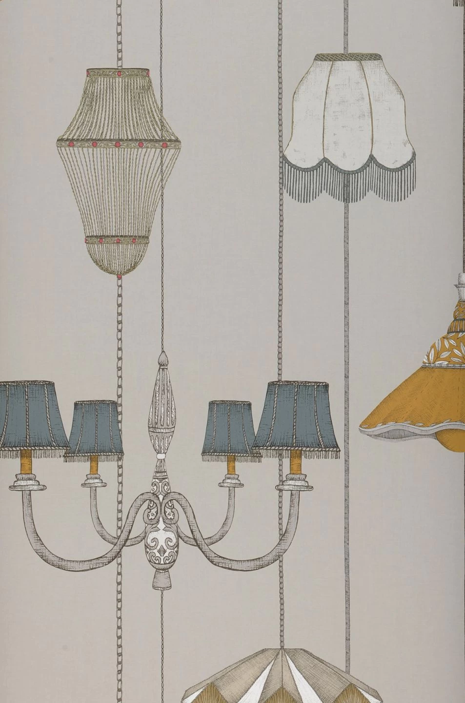 Tapete Lampshade Heaven Kieselgrau 2 Tapete Lampshade Heaven Kieselgrau – Bild 2