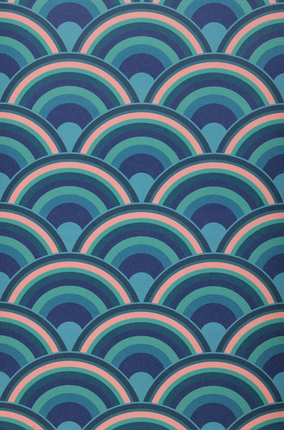 Tapete Retro Rainbow Blautöne 2 Tapete Retro Rainbow Blautöne – Bild 2