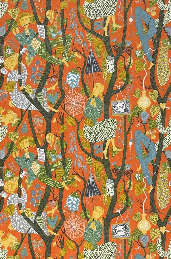 Tapete Amadeus Orangebraun 2 Tapete Amadeus Orangebraun – Bild 2