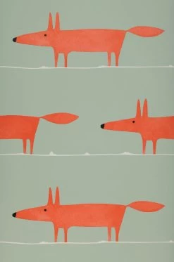 Tapete What Does The Fox Say Rot