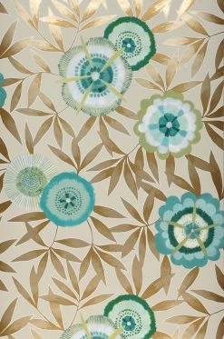 Tapete Sefina Türkisblau