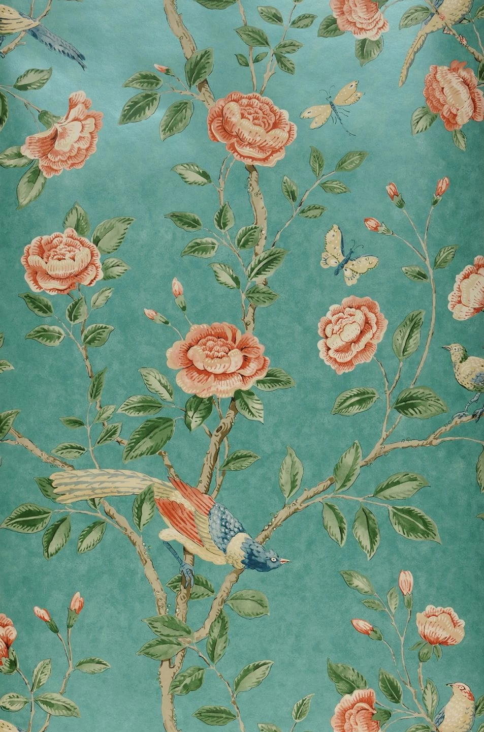 Tapete Majorelle Minttürkis Schimmer 1 Tapete Majorelle Minttürkis Schimmer