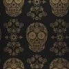 Tapete Dia De Los Muertos Schwarz