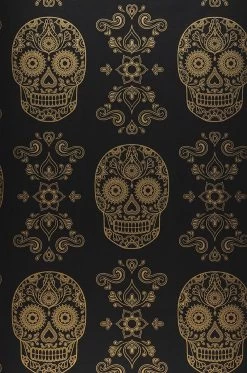 Tapete Dia De Los Muertos Schwarz