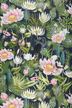 Tapete Bellevue Stahlblau