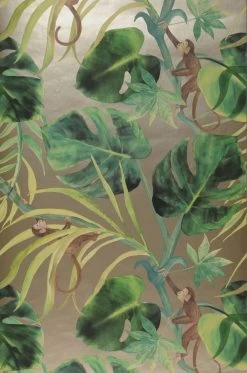 Tapete Jungle Jim Rosé Gold Schimmer