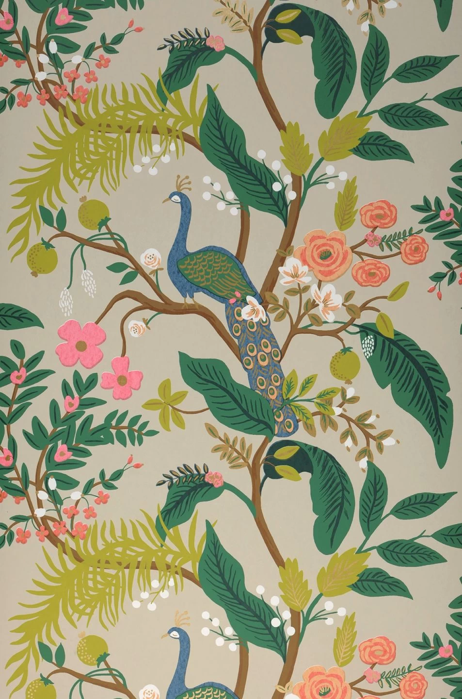 Tapete Peacock Tree Hellgrün 2 Tapete Peacock Tree Hellgrün – Bild 2