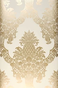 Tapete Pineapple Damask Perlgold