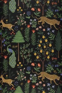 Selbstklebende Tapete Menagerie Schwarz