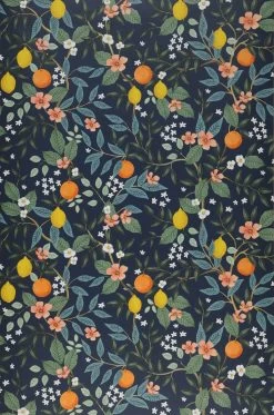 Selbstklebende Tapete Citrus Grove Dunkelblau