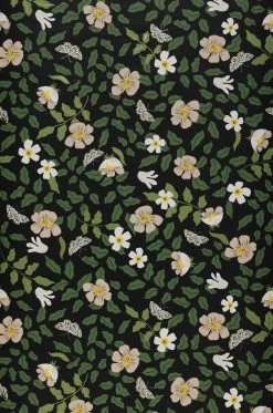 Selbstklebende Tapete Primrose Field Schwarz