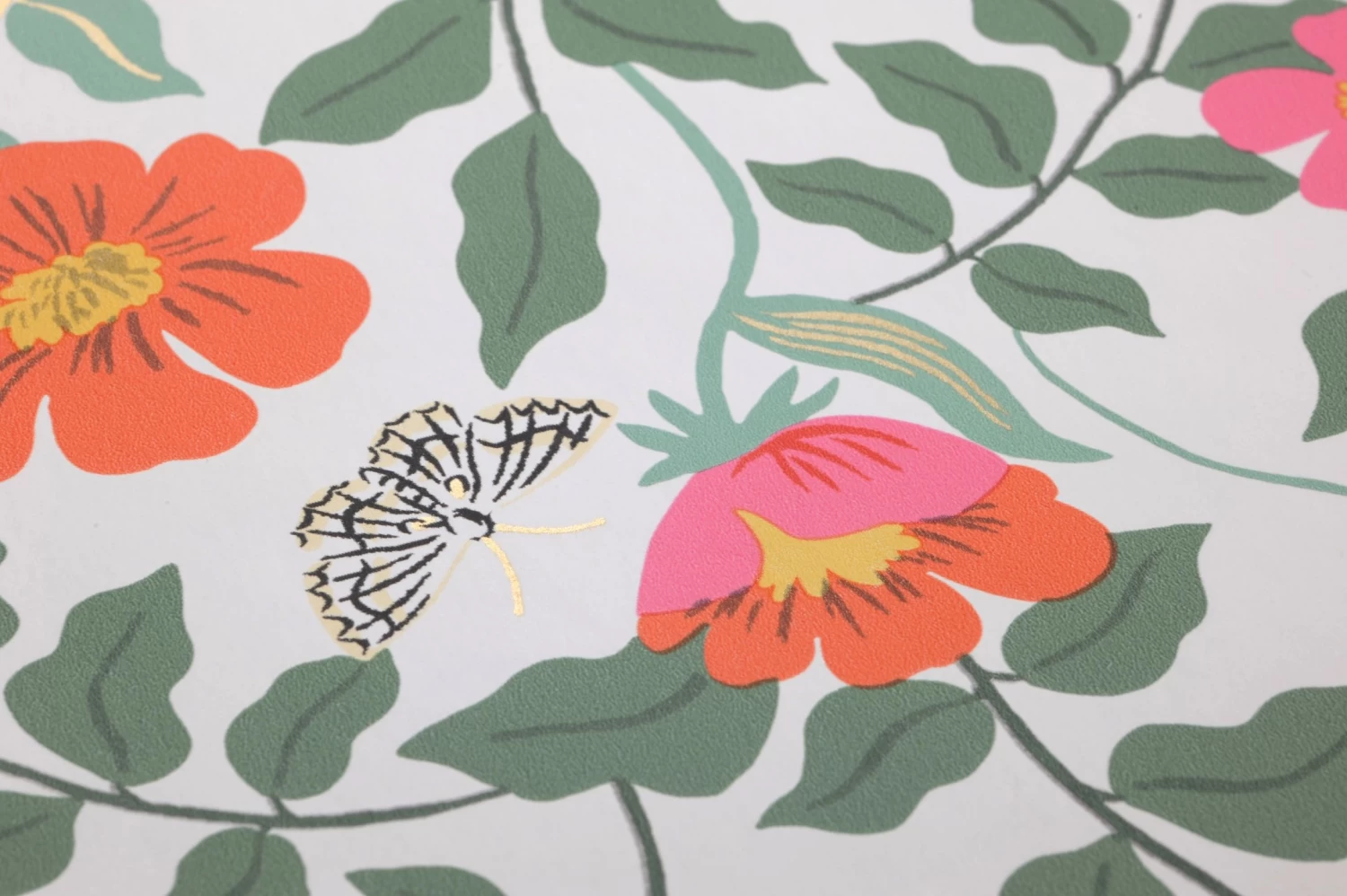 Selbstklebende Tapete Primrose Field Weiss 2 Selbstklebende Tapete Primrose Field Weiss – Bild 2