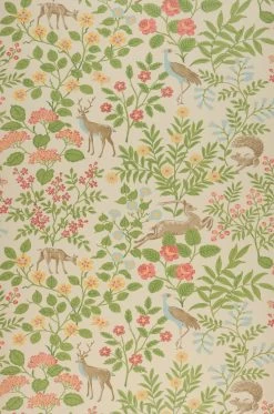 Selbstklebende Tapete Deer Love Hellbeige