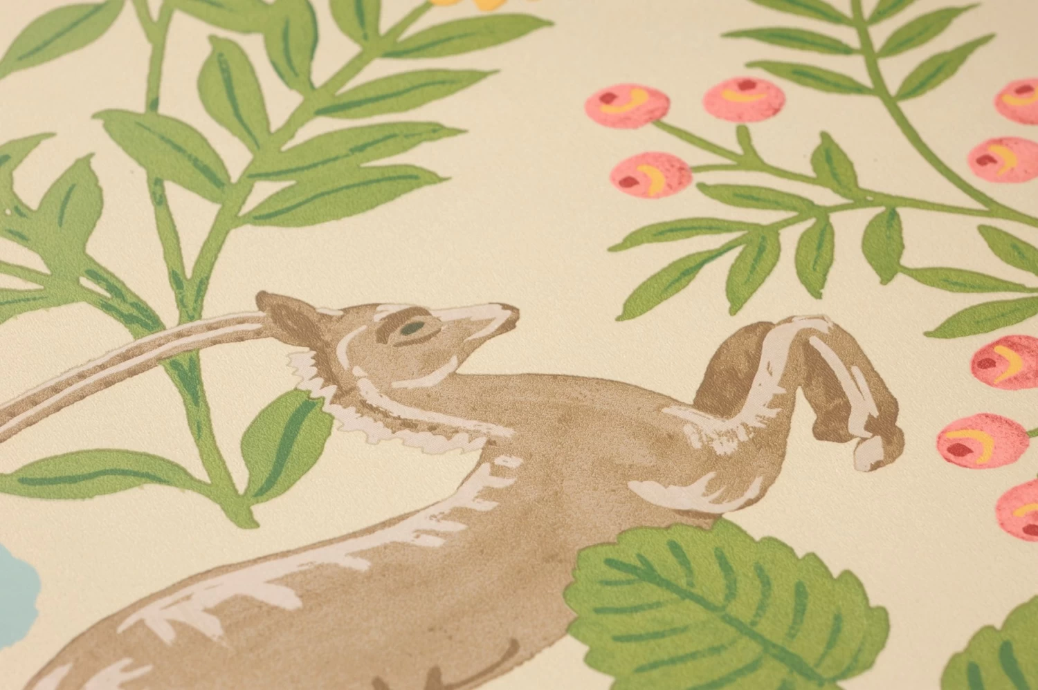 Selbstklebende Tapete Deer Love Hellbeige 2 Selbstklebende Tapete Deer Love Hellbeige – Bild 2