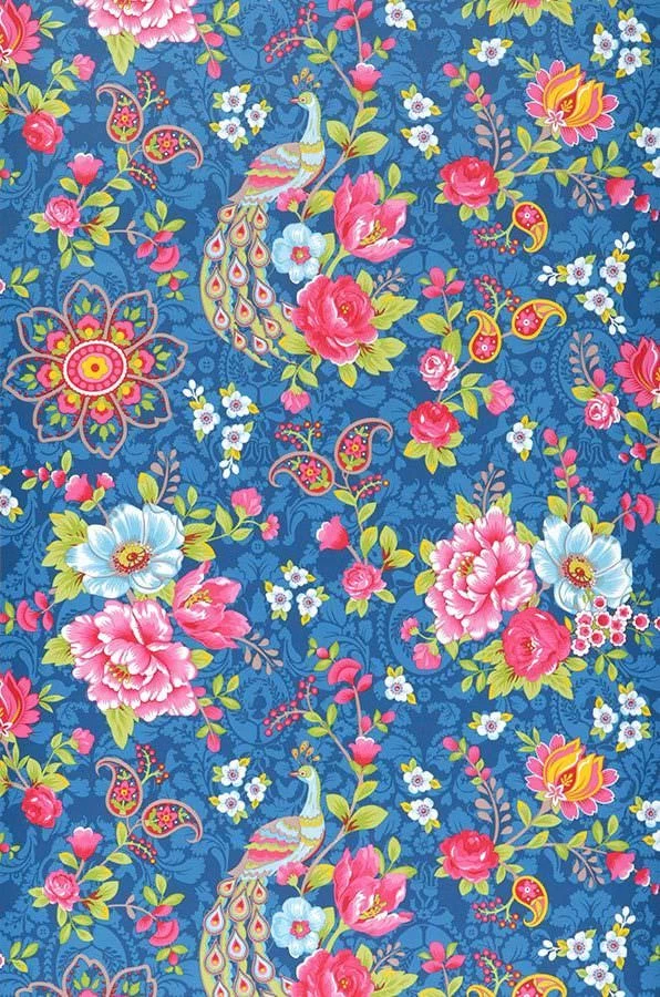 Tapete Ludmilla Blau 1 Tapete Ludmilla Blau