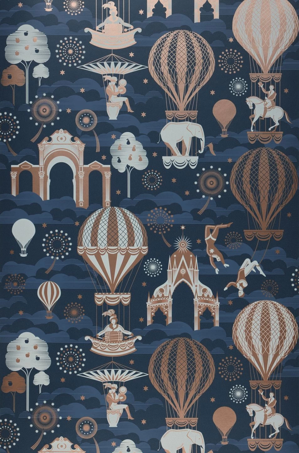 Tapete Rosi Dunkelblau 2 Tapete Rosi Dunkelblau – Bild 2