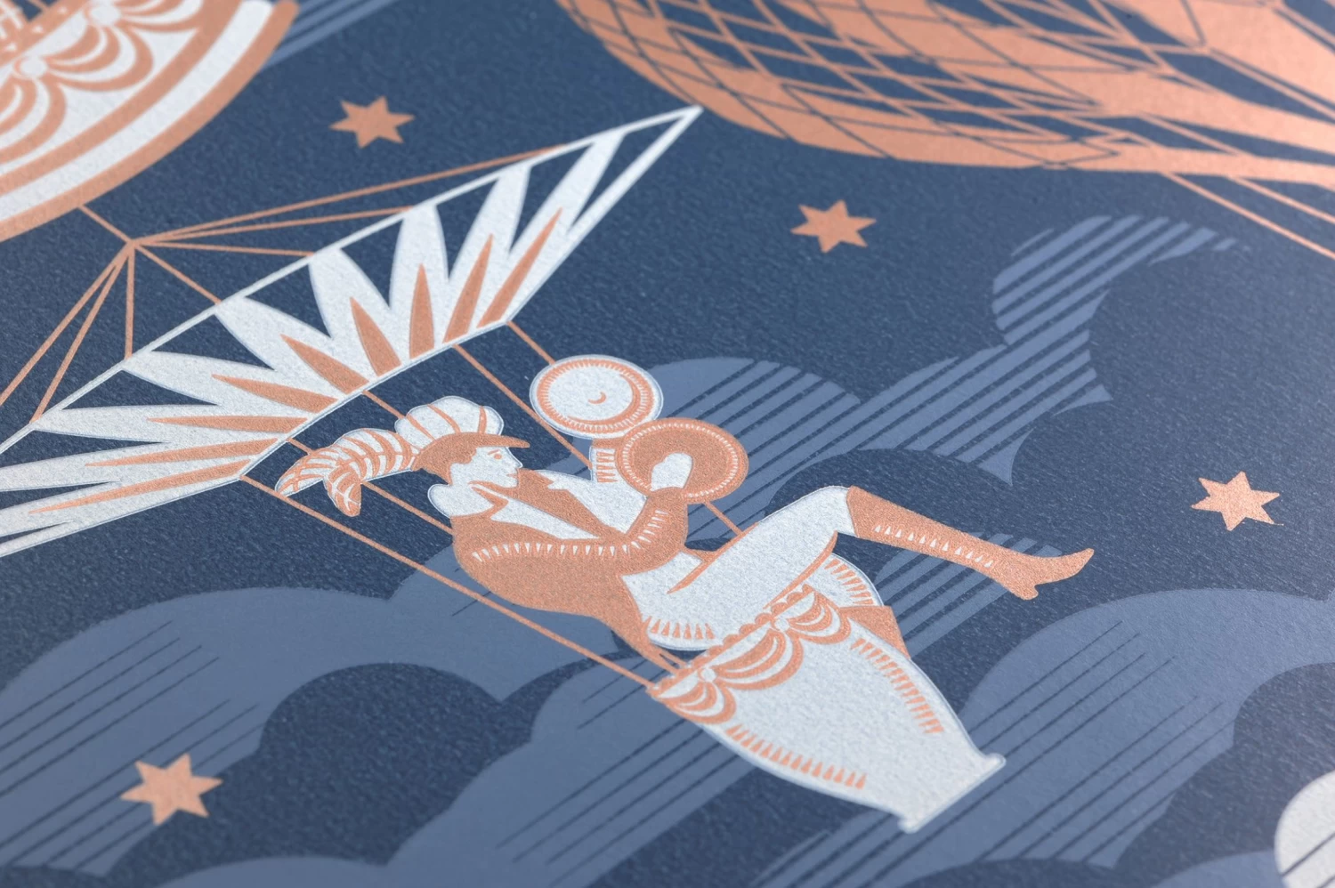 Tapete Rosi Dunkelblau 3 Tapete Rosi Dunkelblau – Bild 3