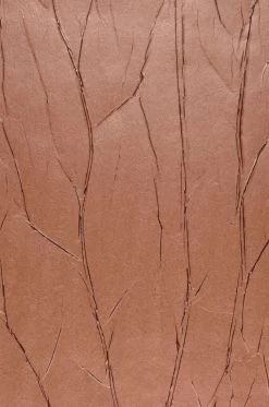 Tapete Crush Tree 05 Kupferbraun Schimmer
