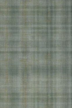 Tapete Shabby Tartan Grüntöne