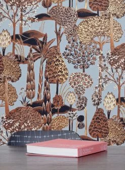 Tapete Akari Hellblau