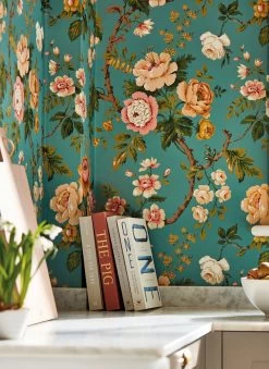 Tapete Amalfi Türkisblau -Berühmt Tapeten Geschäft Amalfi C 462941 2880x1440