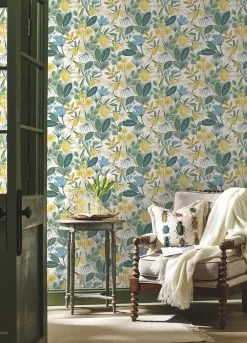 Selbstklebende Tapete Amalfi Fruits Blautöne