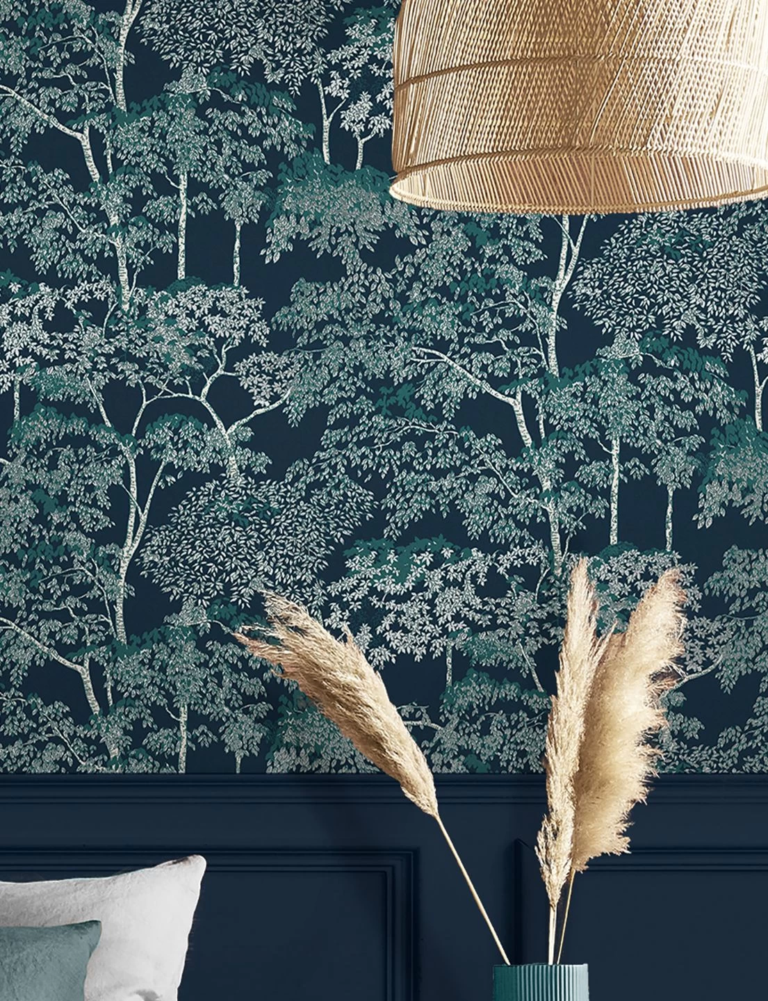 Tapete Arboleda Graublau 1 Tapete Arboleda Graublau