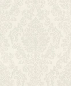 BARBARA Home Tapete Ornament Cremeweiß Grün 522730