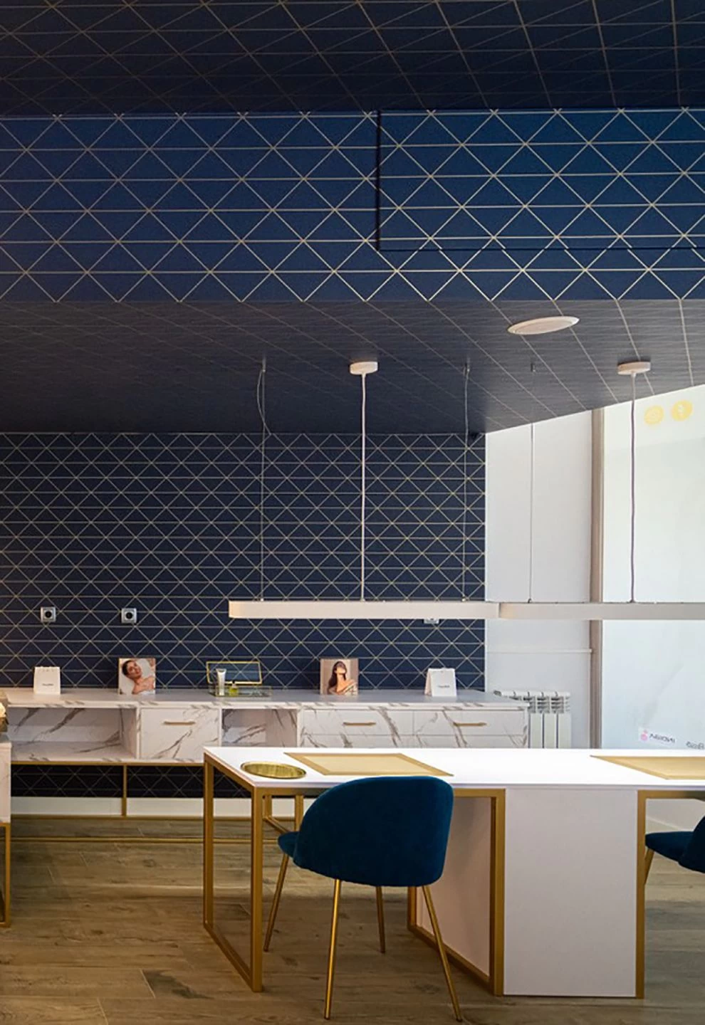 Tapete Biloba Dunkelblau 4 Tapete Biloba Dunkelblau – Bild 4