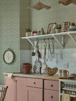 Tapete Borage Hellgrüngrau -Berühmt Tapeten Geschäft Borage E 463281 2880x1440