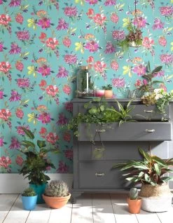 Tapete Candice Pastelltürkis 7 Tapete Candice Pastelltürkis -Berühmt Tapeten Geschäft Candice B 103244 2880x1440