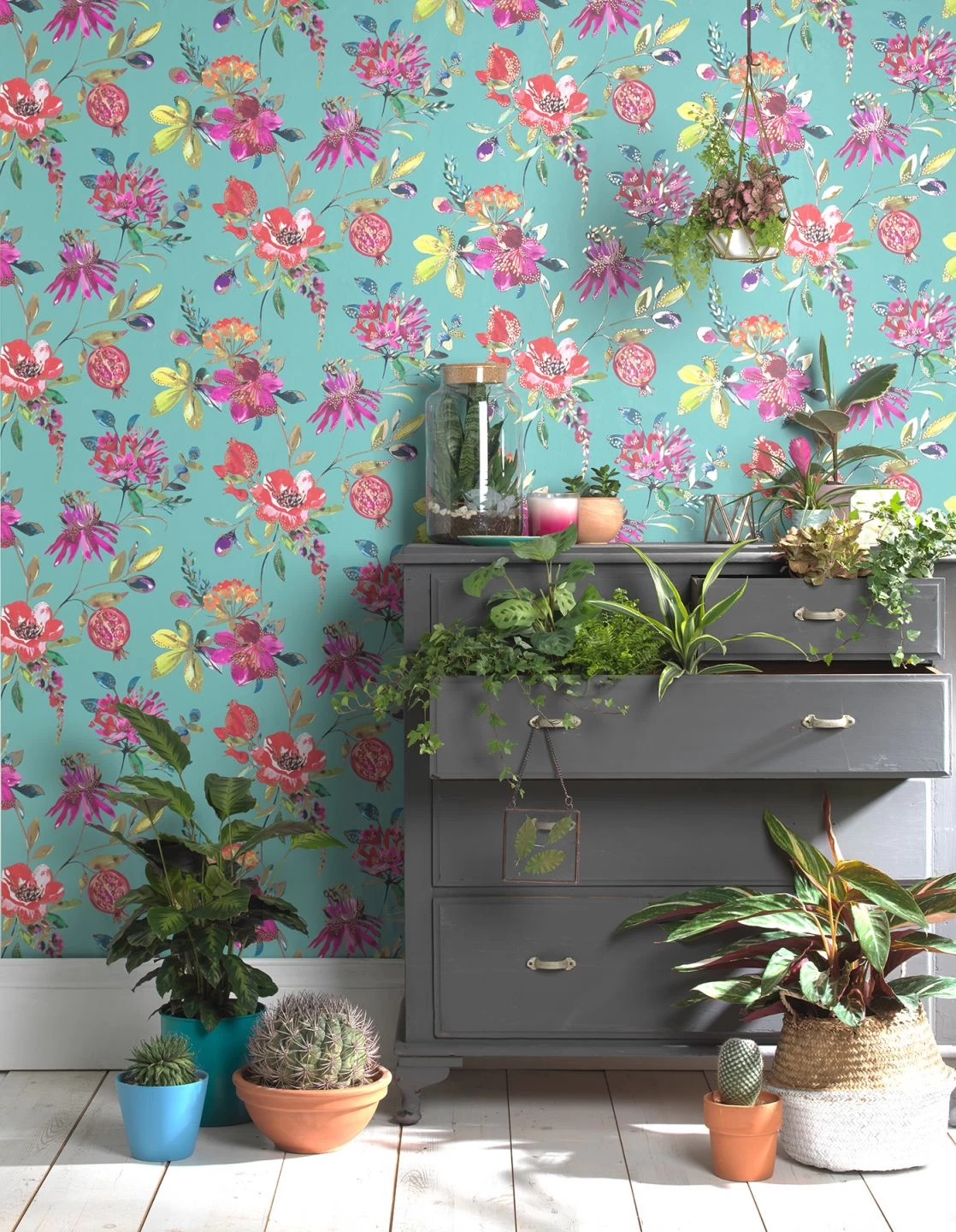 Tapete Candice Pastelltürkis 4 Tapete Candice Pastelltürkis – Bild 4