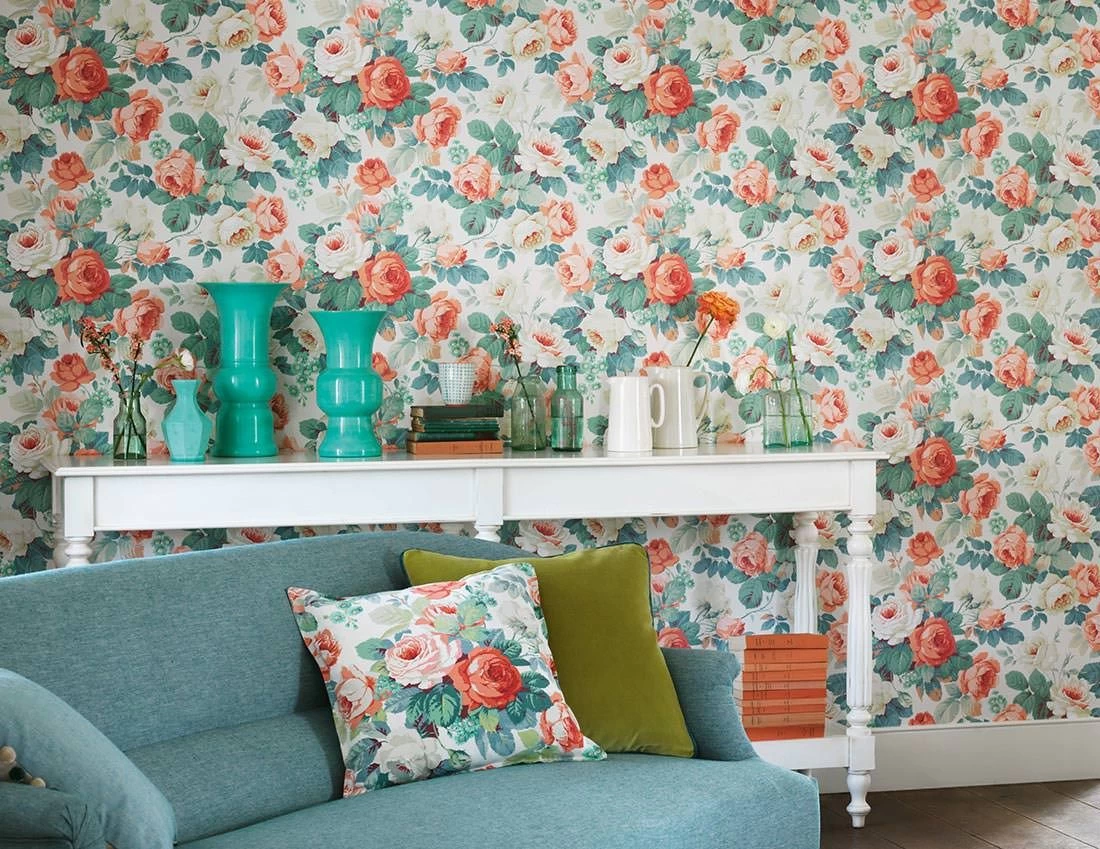 Tapete Carlotta Rot 3 Tapete Carlotta Rot – Bild 3