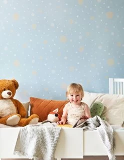 Tapete Confetti Blassblau -Berühmt Tapeten Geschäft Confetti C 389194 2880x1440