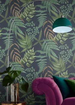 Tapete Delano Grüntöne