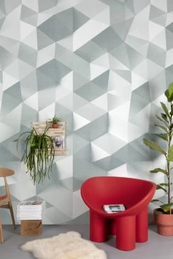 Digitaldruck 3D-Effekt Grafisch Weiß Grau ML4601 -Berühmt Tapeten Geschäft Digitaldruck 3D Effekt Grafisch Weiss Grau ML4601 63217737 1