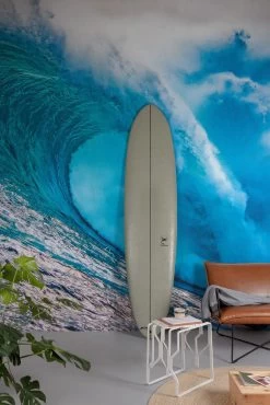 Digitaldruck Welle Wasser Blau Türkis Weiß ML1301 -Berühmt Tapeten Geschäft Digitaldruck Welle Wasser Blau Tuerkis Weiss ML1301 63217699 1