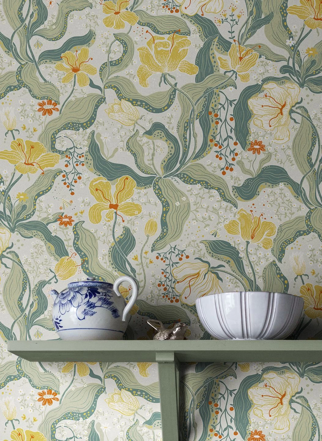 Tapete Edvin Zitronengelb 1 Tapete Edvin Zitronengelb