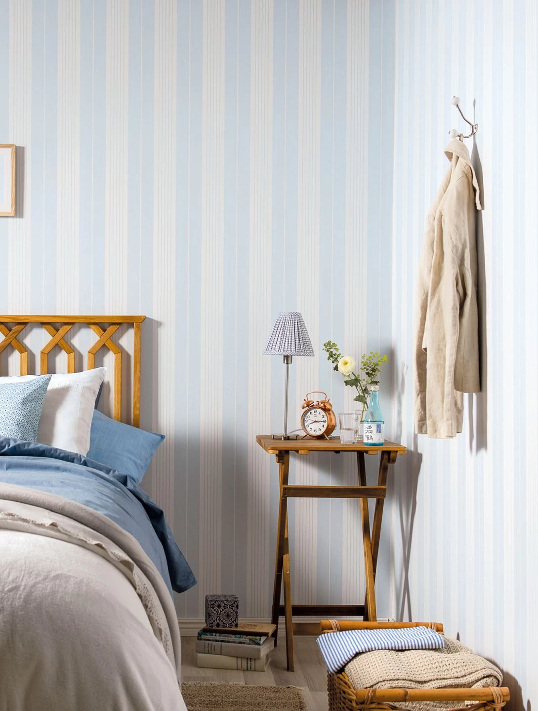 Tapete Elton Zartblau 1 Tapete Elton Zartblau