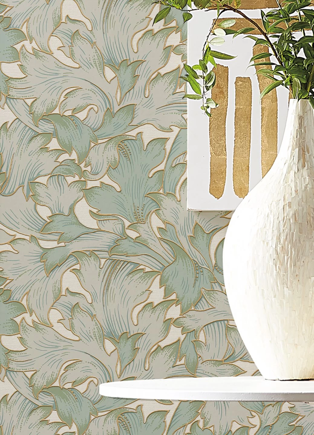 Tapete Epinal Blassgrün 1 Tapete Epinal Blassgrün