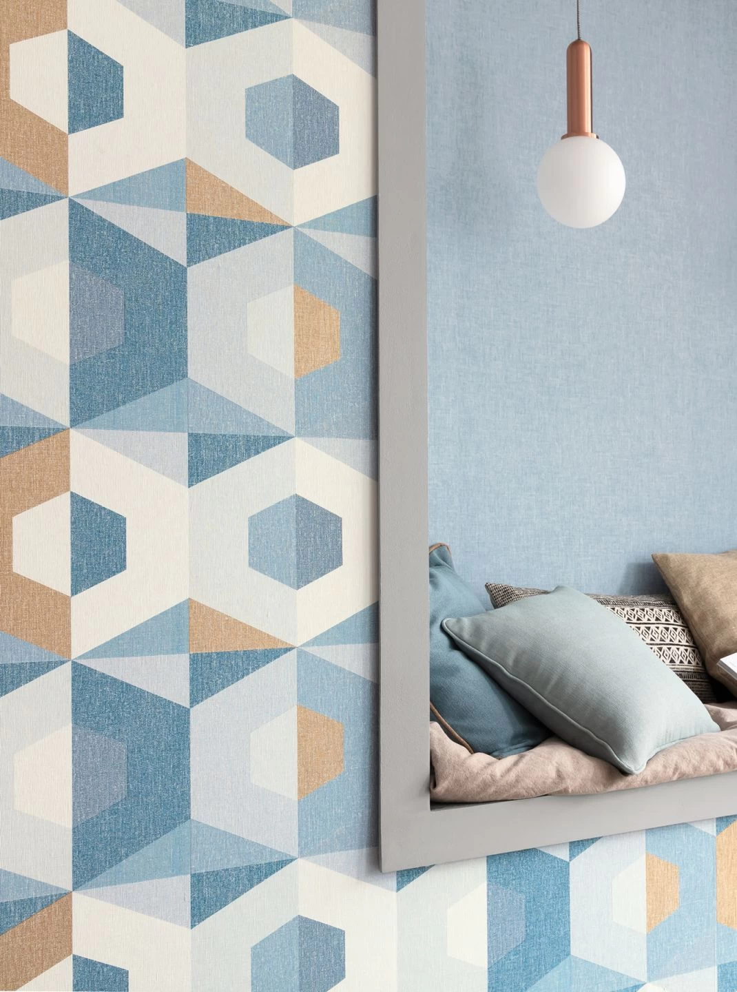 Tapete Fabrice Ozeanblau 1 Tapete Fabrice Ozeanblau