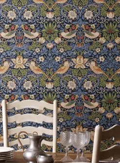 Tapete Faunus Taubenblau