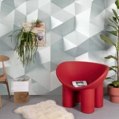 Digitaldruck 3D-Effekt Grafisch Weiß Grau ML4601