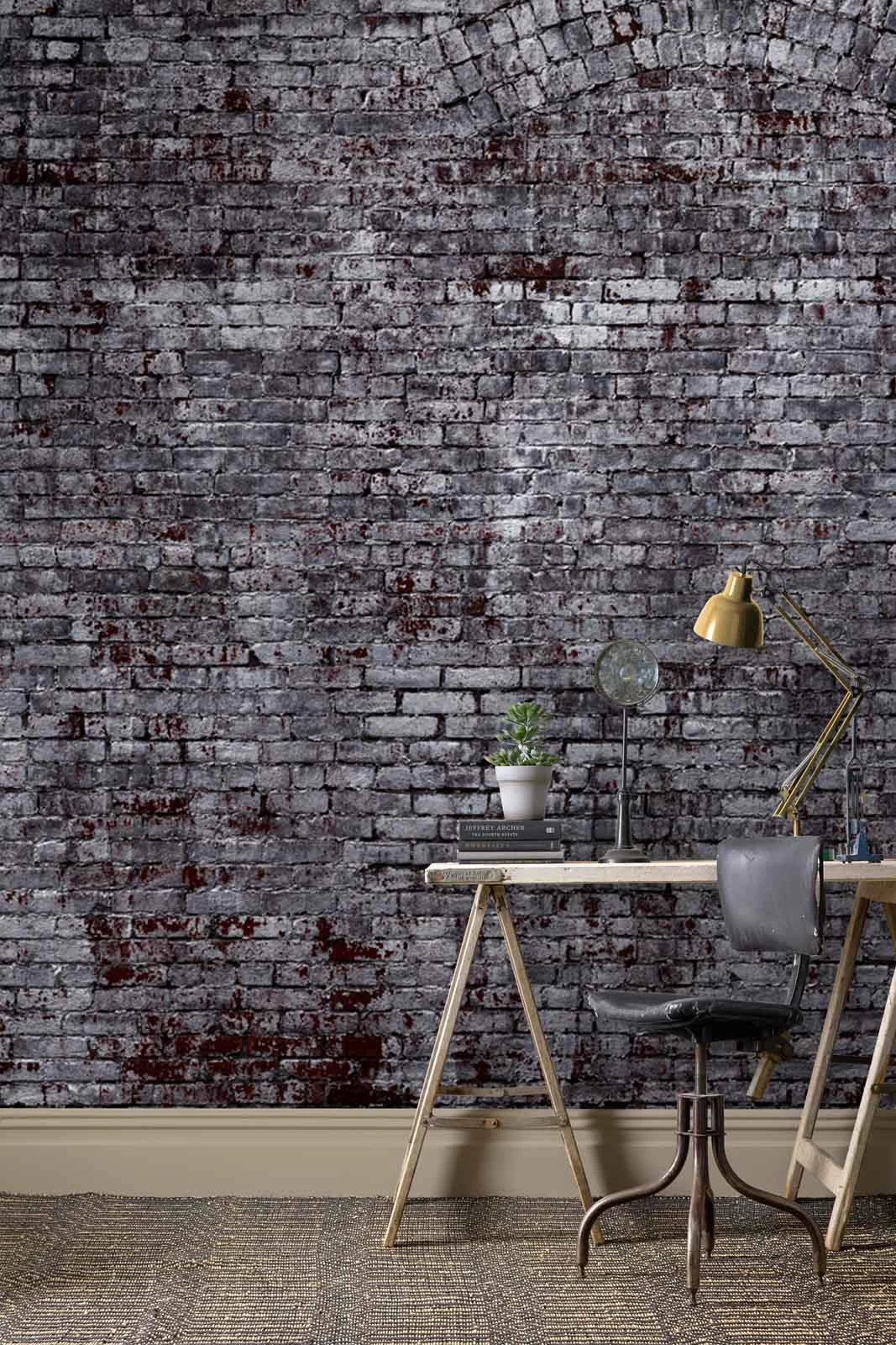 Rasch Fototapete Vlies 940954 Steinoptik Dunkelgrau 2 Rasch Fototapete Vlies 940954 Steinoptik Dunkelgrau – Bild 2